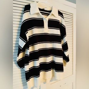 H&M Striped Rugby Sweater XL
